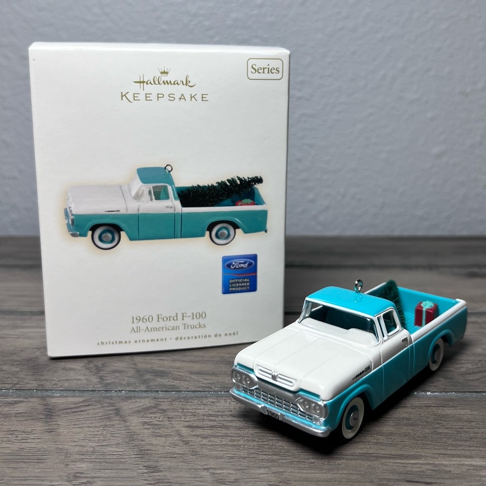 Hallmark 2008 NIB Christmas Ornament 1960 Ford F-100 All-American Trucks #14